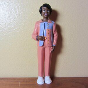 doll house dolls pretend play marvel education black woman in pink (W4240)